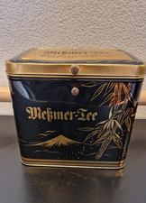 MESSMER TEEDOSE - CABINETDOSE -WERBEBLECHDOSE - Höhe ca. 20,5cm  - 1950ger Jahre