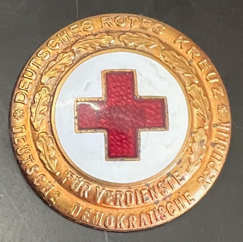Ddr abzeichen rotes kreuz - rotes, mit