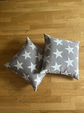 Erwin Müller | Kissenhülle | 2er Pack | Damast | Jacquard |Grau Hellgrau Sterne