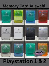 MEMORY CARD ORIGINAL PS1/2 SONY PLAYSTATION PS ONE PSX PS2 SPEICHERKARTE CLEANED