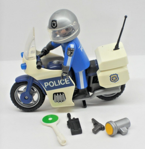 Polizist mit motorrad figur - +,