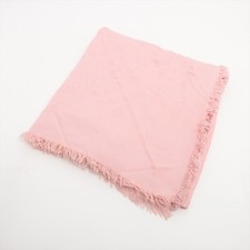 PRE-LOVED Louis Vuitton 401910 Shawl Monogram Stole 60% Seide & 40% Wolle Rosa