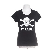 St.Pauli, T-shirt, Größe: S, Schwarz, Bio-Baumwolle, Print, Damen #4pY