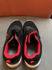 Leichte Vty Sportschuhe/Sneaker/Fitness mit Klettverschluß schwarz-rot Gr. 36
