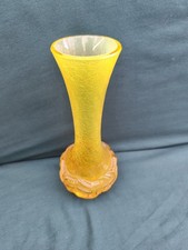 Vase Schaumglas Gelb