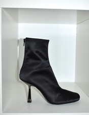ZARA ⭐Sock Boots Ankle Boots aus Satin Stretch - wie NEU - schwarz Gr. 39