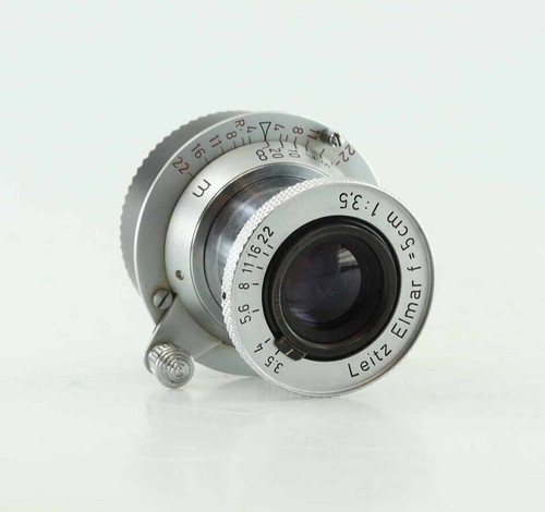 Leica elmar 5cm - red, scale