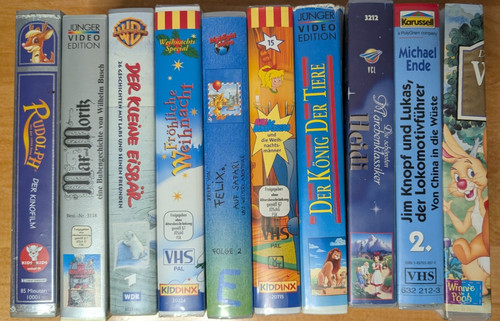 Konvolut vhs videokassetten - konvolut,