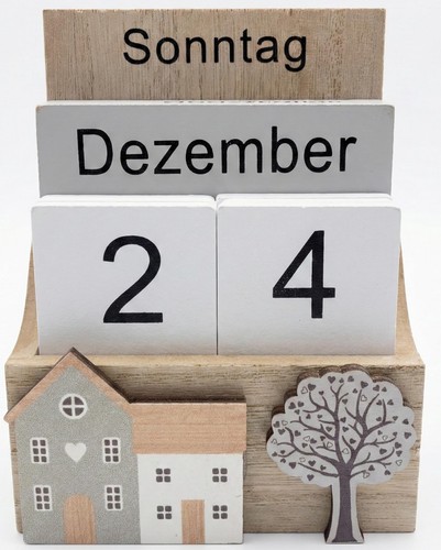 Ewiger kalender aus holz - ewiger,