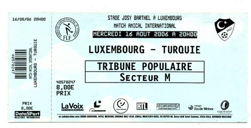 Ticket lsp luxemburg türkei - ticket,