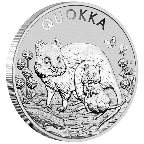 Silbermünze quokka 2021 - quokka,