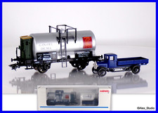 Märklin Museumwagen 1992 Kesselwage Brh. Zeller & Gmelin Mercedes-LKW blau OVP