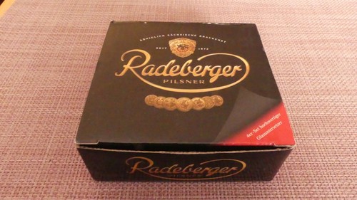Radeberger glas untersetzer - glas,