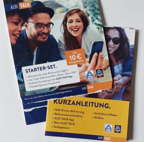Aldi talk starter set guthaben - talk,