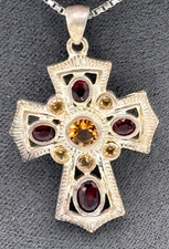 ALTER Anhänger Kreuz mit