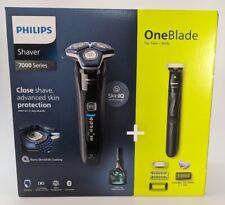 Philips S7886/78 Nass- & Trockenrasierer Series 7000 + Philips OneBlade Trimmer