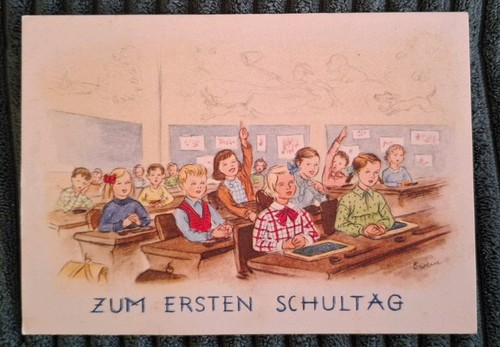 Alte künstlerkarte - alte,