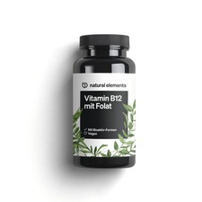 Vitamin B12 mit Folat Tabletten - 180 Tabletten_für 6 Monate