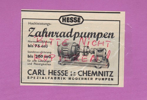 Chemnitz werbung 1936 - chemnitz,, 1936,