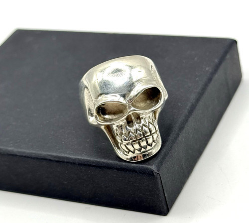 Biker ring totenkopf aus - xl,