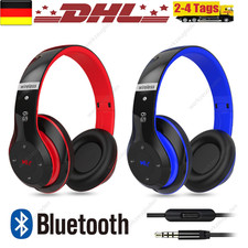 Bluetooth Kopfhörer Over Ear Kabellos mit 5 EQ-Modi HiFi Stereo Wireless Headset