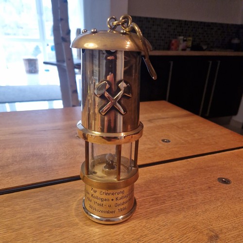 Alte grubenlampe wetterlampe - grubenlampe,