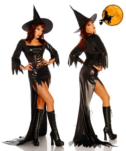 Hexenkostüm damen schwarz - hexenkostüm,