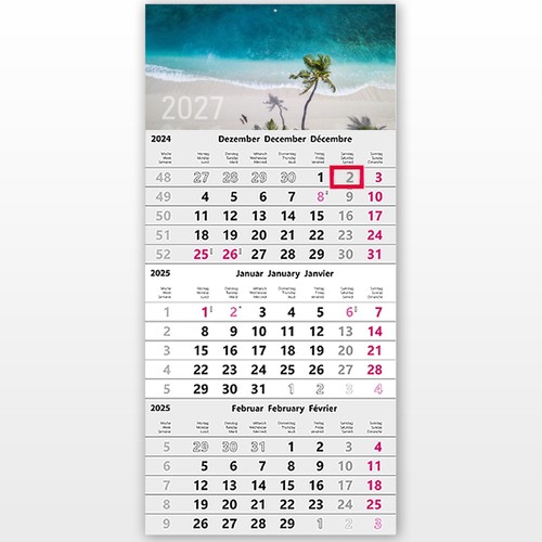 Monatskalender 2027 - 3,