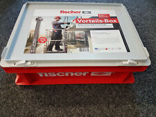 Fischer Box rot Kiste Kasten Aufbewahrung  Werkzeugbox Kunststoff Deckel Ordnung