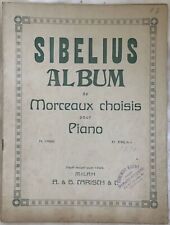 Jean Sibelius Am Abend Am See Oper 46 Nr. 2 Klaviernoten 1910 Klavier