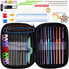 100tlg Aluminum Häkelnadel