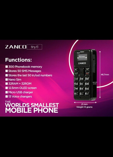Zanco t1ny kleines telefon - t1ny, t1