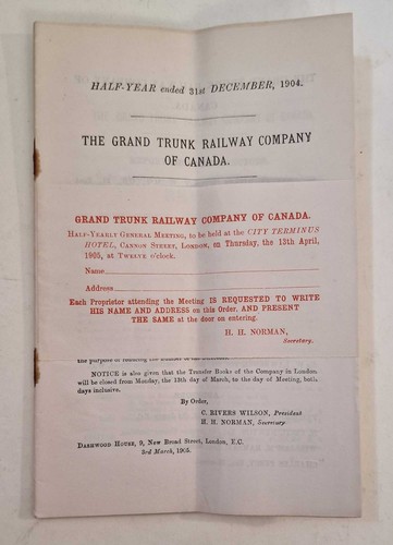Grand trunk railway - grand,