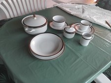 Bareuther Waldsassen Bavaria Essgeschirr für 10 Personen / neuwertig goldrand