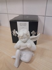 Porzellanfigur Rosenthal Studio-Haus Mittelgroßer Engel mit Panflöte 11 cm