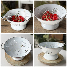 NEU GEMAK Durchschlag Emaille Seiher Sieb IKEA Elfenbein ø 22 cm; H: 13 cm