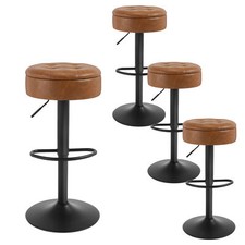 WOLTU 1/2/4x Barhocker Barstuhl Kunstleder Bistrohocker Drehbar höhenverstellbar