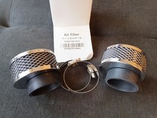 2 * Chrom-Luftfilter 48mm