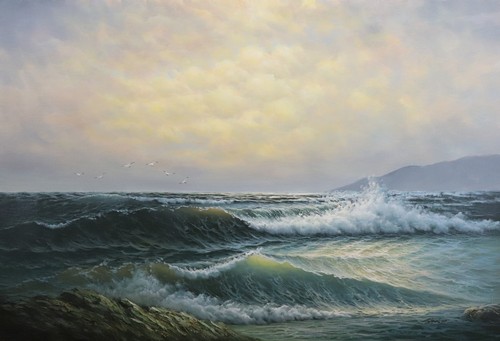 Handgemalt ölgemälde 60x90 - handgemalt,