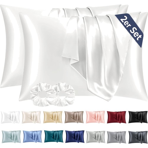 Satin kissenbezug 40x80cm - satin,