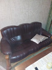 Couch garnitur leder 2 - 1,