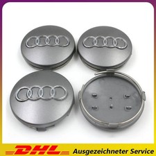 4x 60mm 4B0601170 Radkappen Grau Nabenkappen Nabendeckel Für Alufelgen Au&di DE