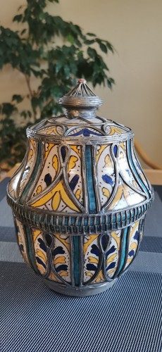 Keramik vase mit deckel - mit,