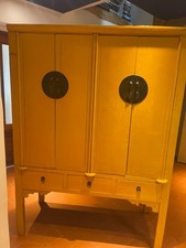 Antiker chinesischer Hochzeitsschrank Original Asien  Vintage massiv