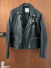 Mango Damen Leder Jacke Biker, L (38/40)