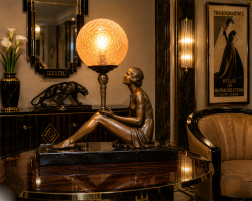 Französische art deco figur - art,