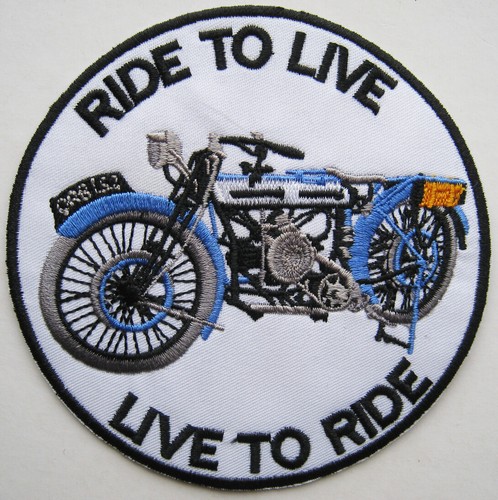 Aufnäher patch live to - , ride