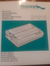 Peacock computer d1013 Handbuch 