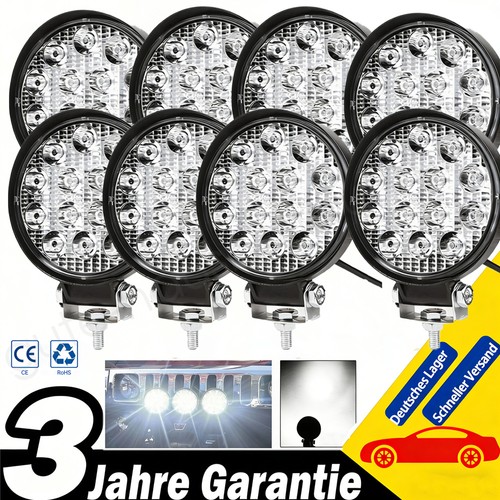 42w led arbeitsscheinwerfer - 8x,