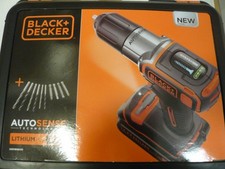Black+Decker Akku-Bohrschrauber 18V mit 2Akkus und Ladegerät im Koffer-Neu